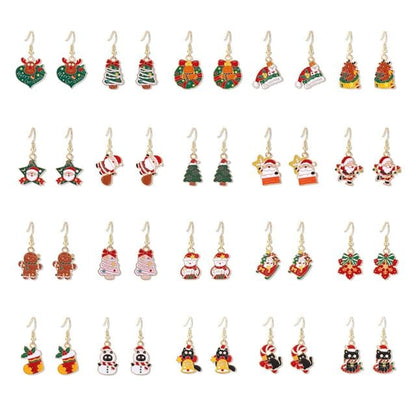 Christmas Cartoon Alloy Drop Earring