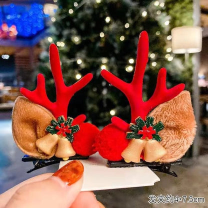 Christmas Flocking Hair Clip (Various Designs) - A15# - 1