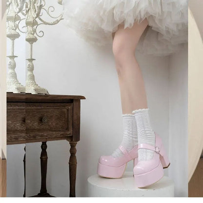 Kawaii Aesthetic Y2K Cute Fairy Chucky Heels Barbie Inspired Shoes ON1417 MK Kawaii Store