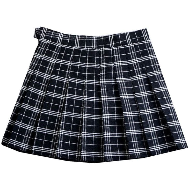 Class Plaid Skirt - Skirt