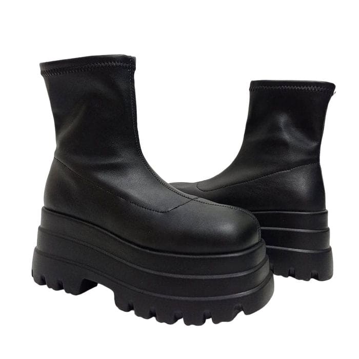 Classic High Platform Boots - Boots