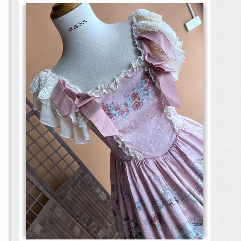 Classic Lolita Basic Dress - Pink / L