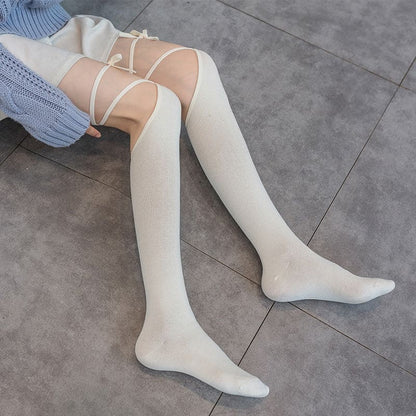 Classic Strap Over Knee Socks