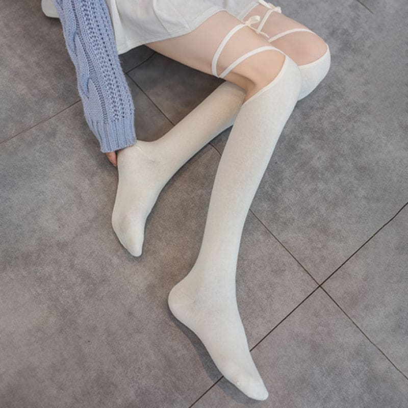 Classic Strap Over Knee Socks