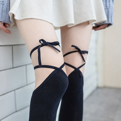 Classic Strap Over Knee Socks