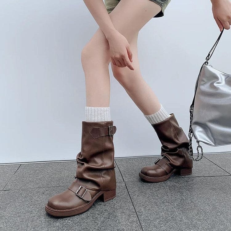 Classic Wide Calf Tube Boots - Boots