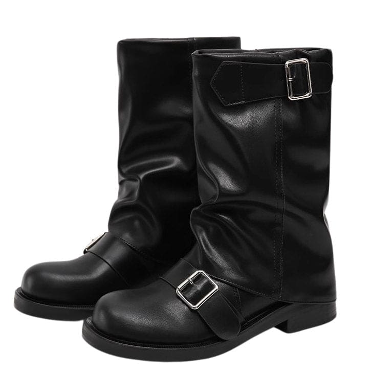 Classic Wide Calf Tube Boots - EU35 (US5.0) / Black - Boots