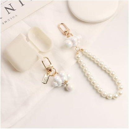 Cloud Faux Pearl Bag Charm Keyring Phone (Various Designs)