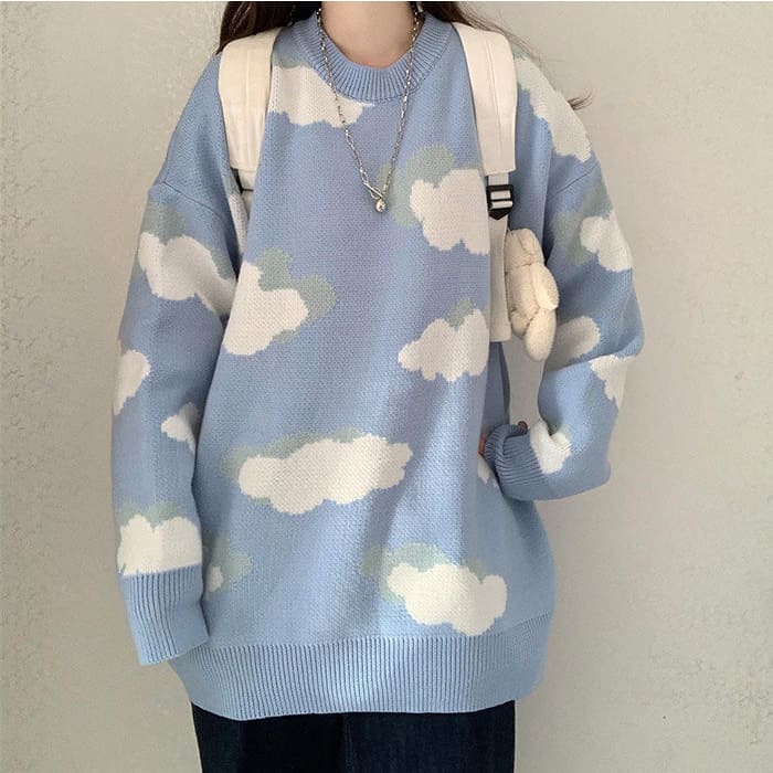 Cloudy Blue Skies Vest - Sweaters