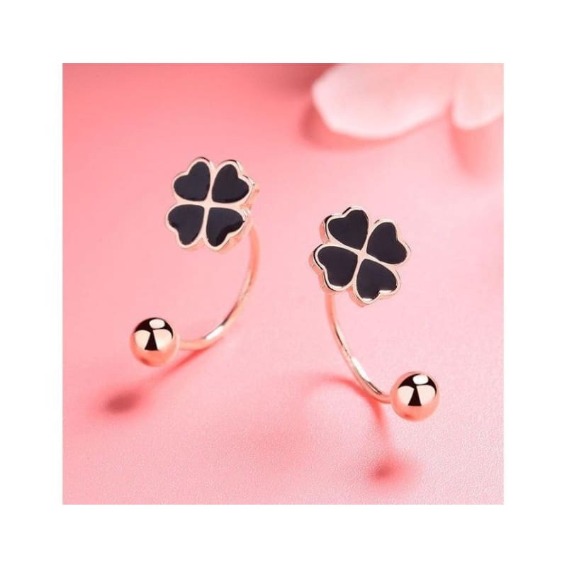 Clover Stud Earring - 1 Pair - Gold / One Size