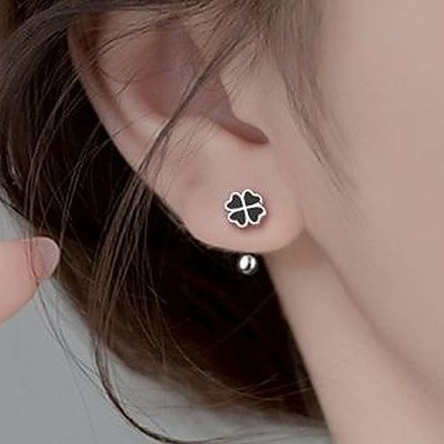 Clover Stud Earring - 1 Pair - Gold / One Size