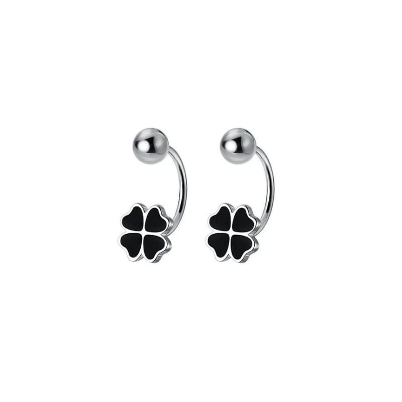 Clover Stud Earring - 1 Pair - Gold / One Size