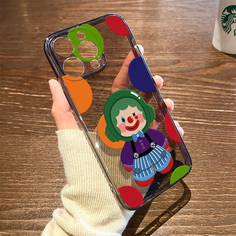 Clown Transparent Phone Case - iPhone 16 Pro Max / 16 Pro