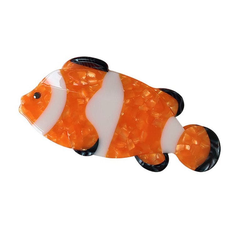 Clownfish Hair Claw Clip - Orange - Other