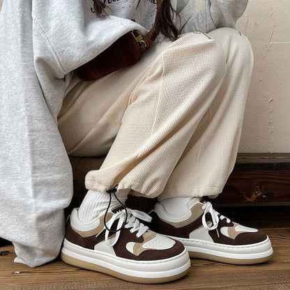 Coffee Cream Sneakers - Sneakers