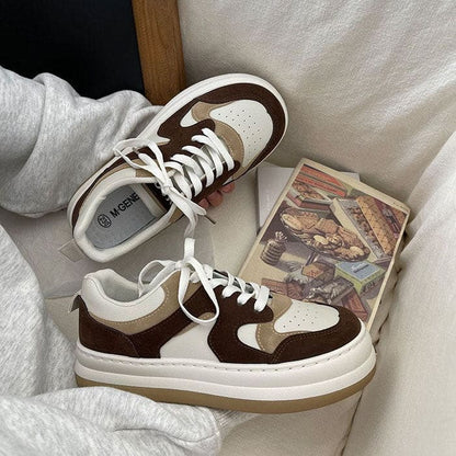 Coffee Cream Sneakers - Sneakers