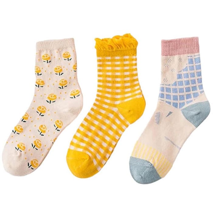 Color Summer Pack Socks - Standart/ 3pcs - Socks