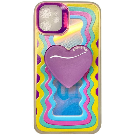 Color Wave Heart iPhone Case - IPhone Case