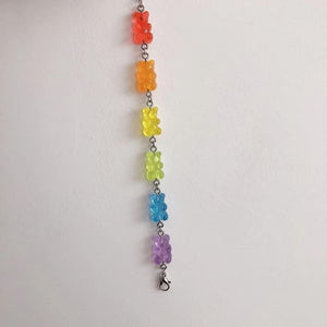 Colorful Bear Bracelet - Adjustable - earrings