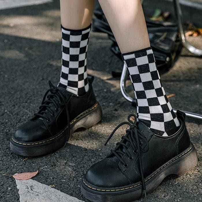 Colorful Checker Socks - Socks