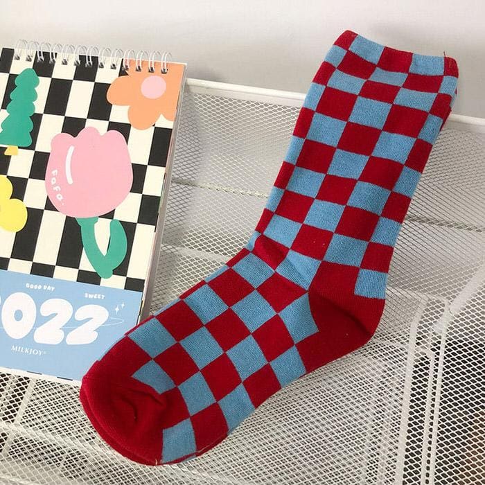 Colorful Checker Socks - Socks