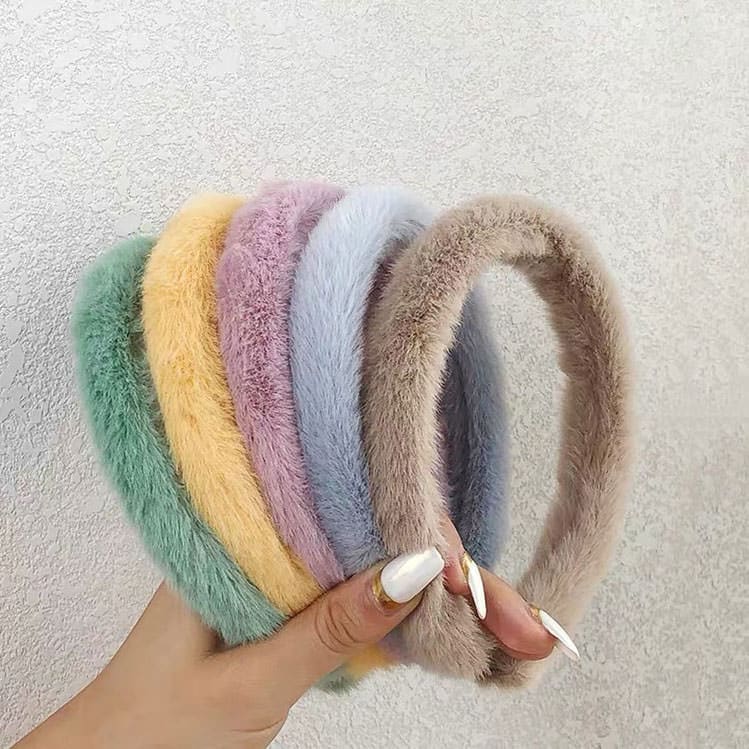 Colorful Fluffy Headband - Other
