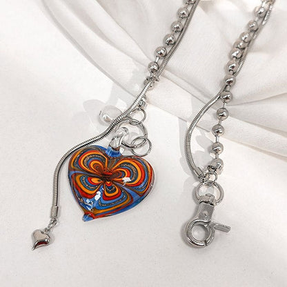 Colorful Heart Necklace - Standart - Necklace