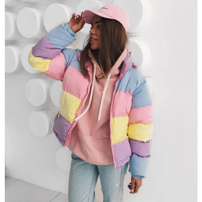 Colorful Puff Jacket - Jackets