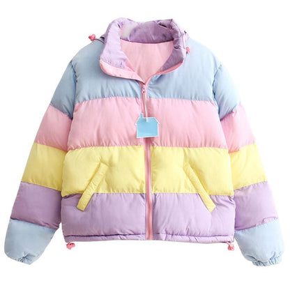 Colorful Puff Jacket - Jackets