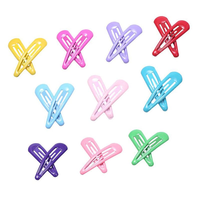 Colorful Snap Hair Clips - Standart / 20 pcs, Multicolor