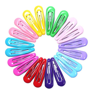 Colorful Snap Hair Clips - Standart / 20 pcs, Multicolor
