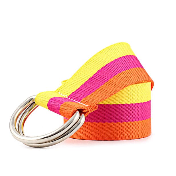 Colorful Striped Belt - Belts