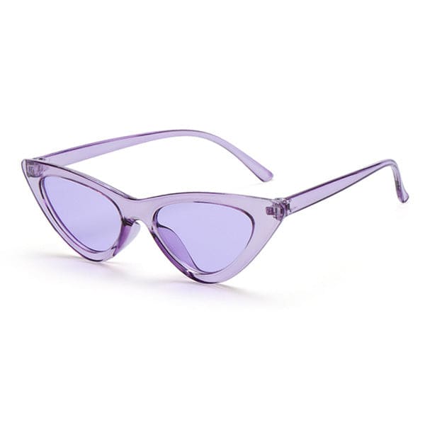 Cool Cat Eye Sunglasses - Purple - Glasses