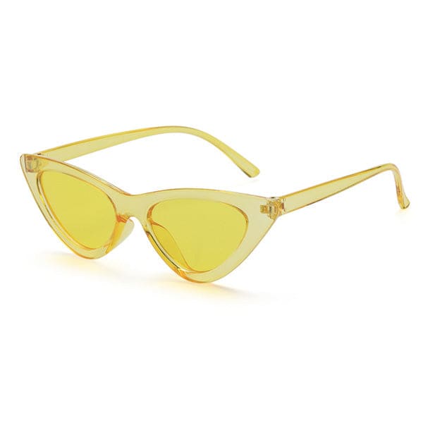 Cool Cat Eye Sunglasses - Yellow - Glasses