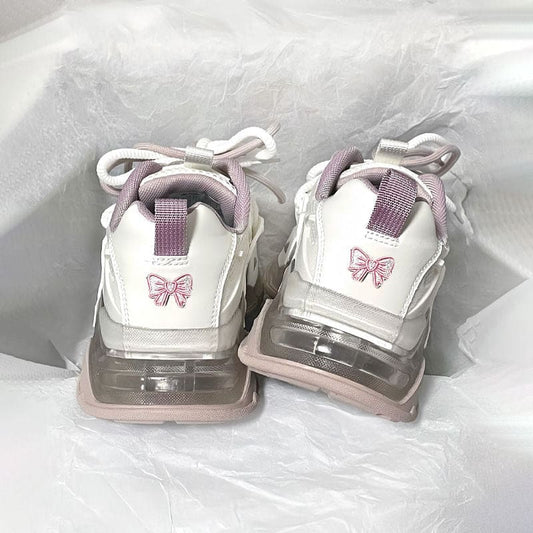 Coquette Style Sweet Bow Sneakers