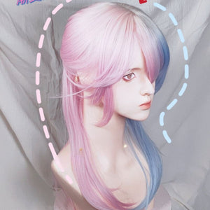 Cotton Candy Pink Blue Wig ON1280 - Wig