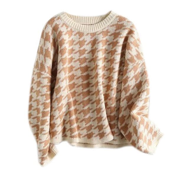 Cotton Print Sweater - Sweaters