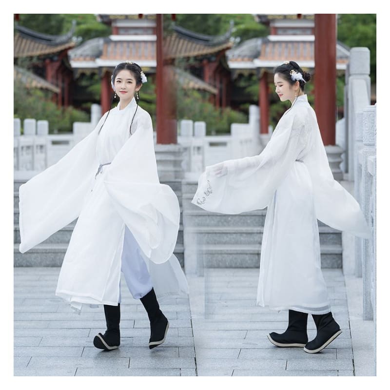 Couple Matching Embroidered Hanfu Blouse / Light Jacket