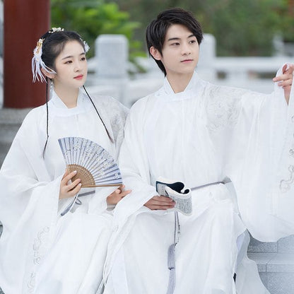 Couple Matching Embroidered Hanfu Blouse / Light Jacket