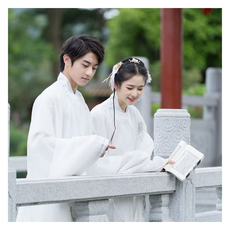 Couple Matching Embroidered Hanfu Blouse / Light Jacket