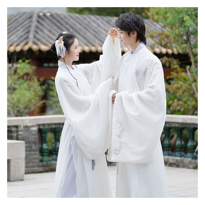 Couple Matching Embroidered Hanfu Blouse / Light Jacket