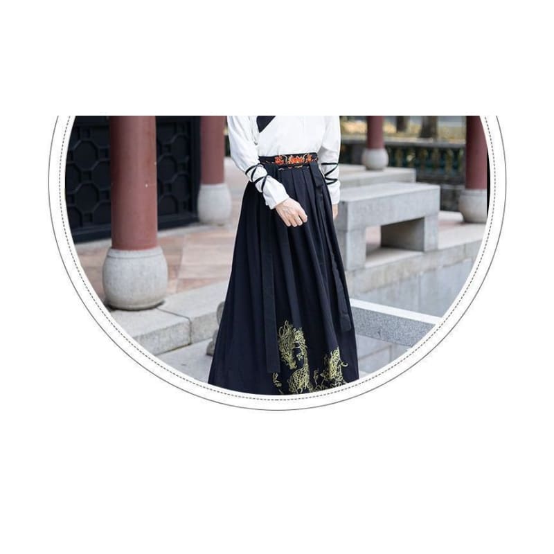 Couple Matching Embroidered Hanfu Jacket / Blouse / High