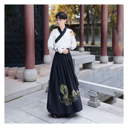 Couple Matching Embroidered Hanfu Jacket / Blouse / High