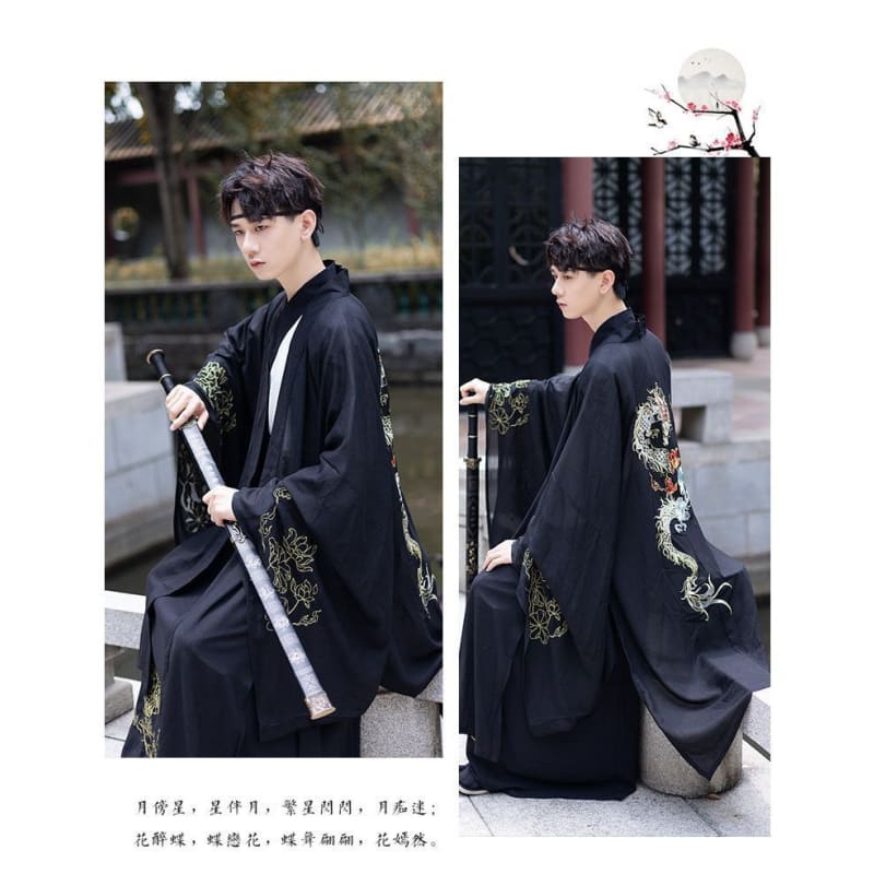 Couple Matching Embroidered Hanfu Jacket / Blouse / High