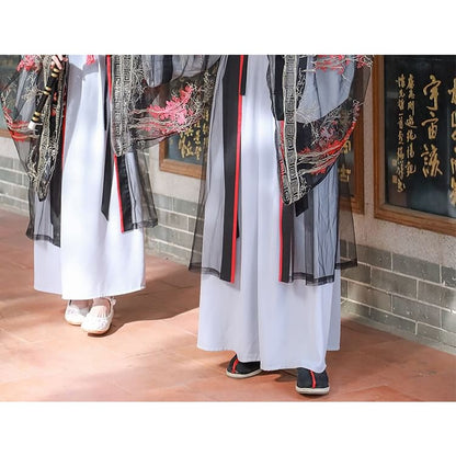 Couple Matching Embroidered Mesh Hanfu Jacket / Top / Long