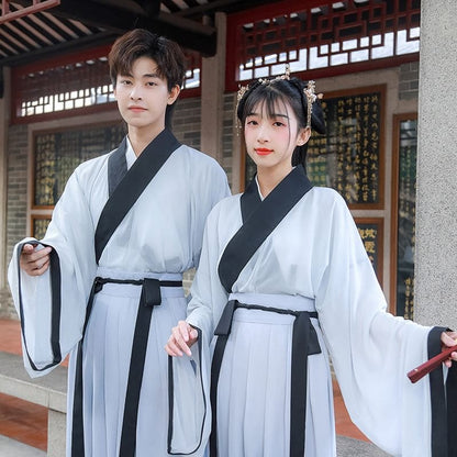 Couple Matching Embroidered Mesh Hanfu Jacket / Top / Long