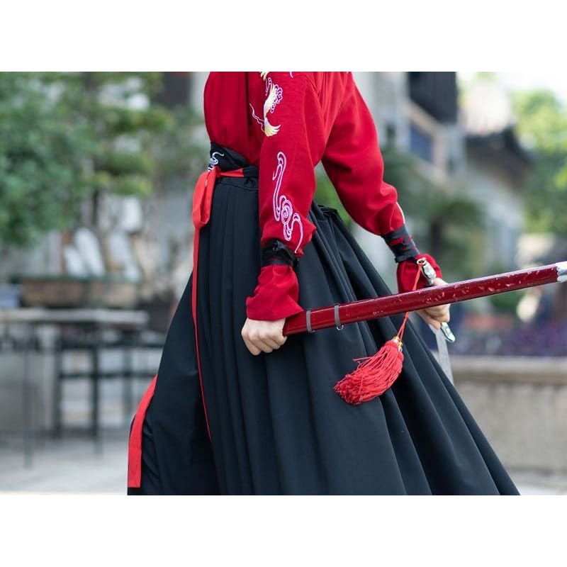 Couple Matching Set: Hanfu Top + Skirt