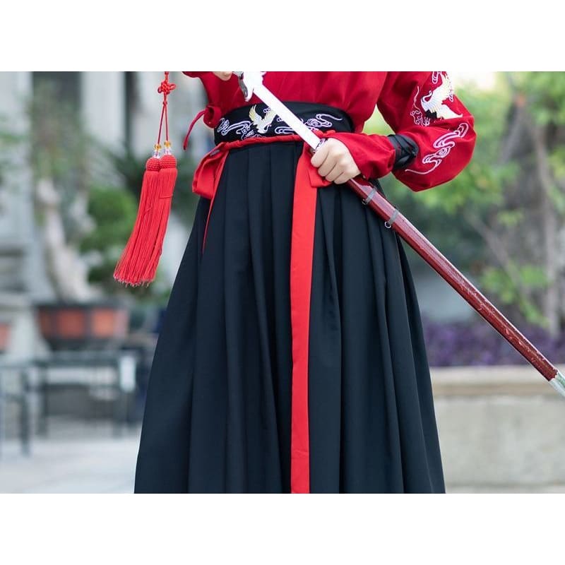 Couple Matching Set: Hanfu Top + Skirt