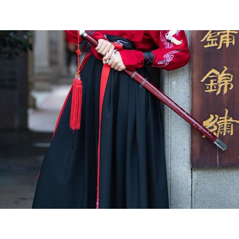 Couple Matching Set: Hanfu Top + Skirt