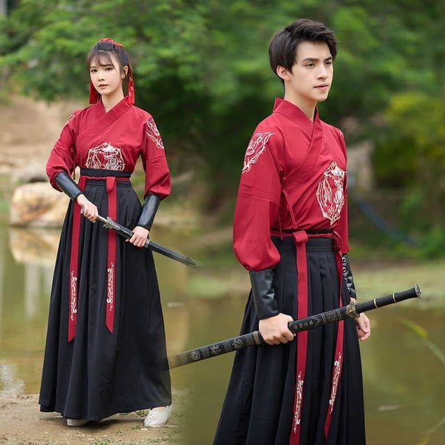 Couple Matching Traditional Chinese Costume Embroidered